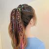 60Pcs Mixed Color Braided Hair Ropes for Colorful Hair DIY Sweet Hair Ropes Hair Accessories