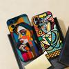 Umělec Pablo-Picasso Pouzdro na telefon Pro Samsung S26 S25 S24 FE S23 S22 S21 Plus S20 Ultra Note20Ultra Černý Měkký kryt