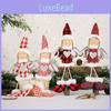 Charming Christmas Ornament With Checkered Wings Adorable Heart Girl Hanging Decoration