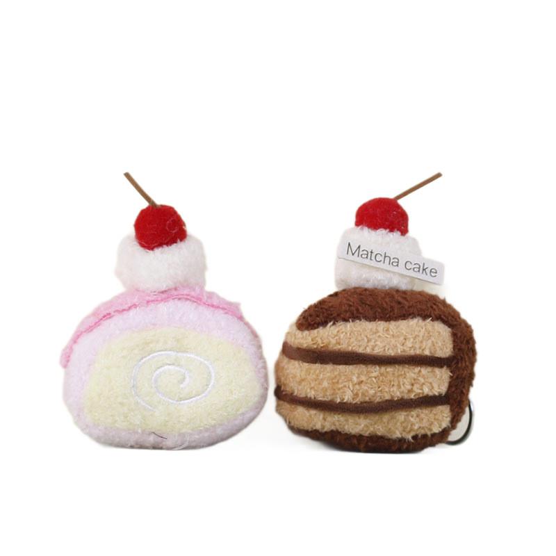 Plush Cake Pendant Cute Dessert Toy For Bag Decoration Girl Gift