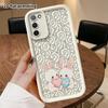 Phone Case: 2D Flat Samsung Galaxy A34 A35 M05 M06 S20 S22 S21 FE Plus 5G Protective Case, Little Bunny Holding a Heart, Christmas and Halloween Gift