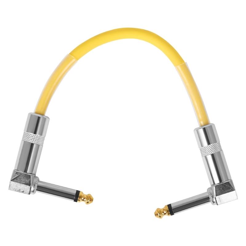 Guitar Patches Cables 6.35mm Right Angle Guitar Effect Pedal Cables Low Noise and Good Quality Guitar Effect Pedals Plug