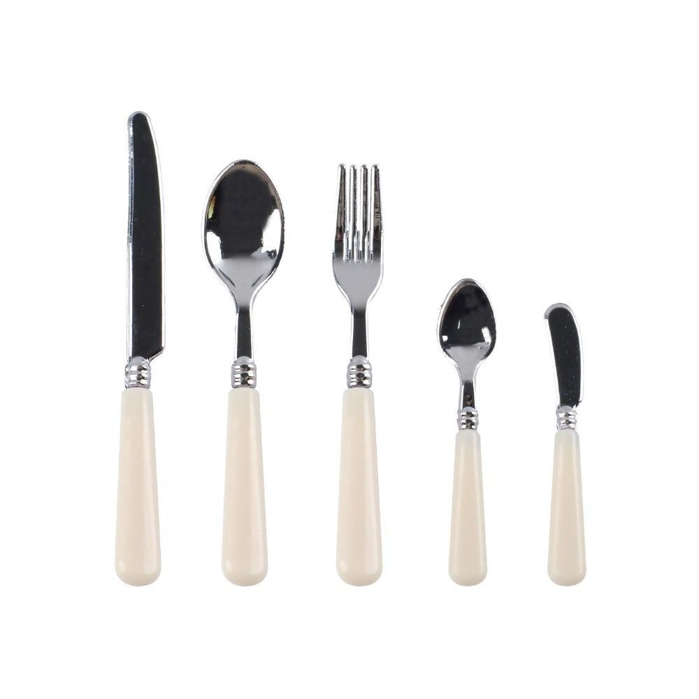 5pcs Set Miniature Size Miniature Dollhouse Kitchen Dollhouse Tableware Set Pretend Play