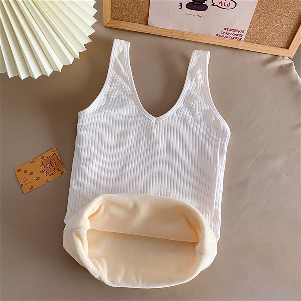 Keep Warm Underwear Thermal Sling Vest Fashion Thickened Vest  for Women Female