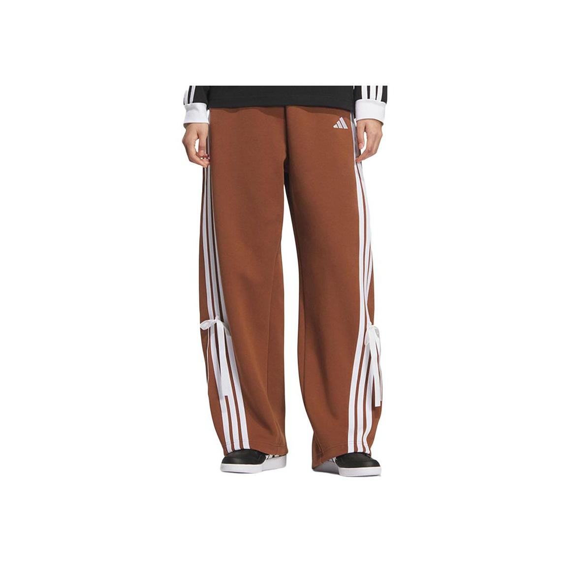 Adidas Gestreifte Schleife Markenlogo Lockere Freizeit Hose Damen Unterteile KG3856 S