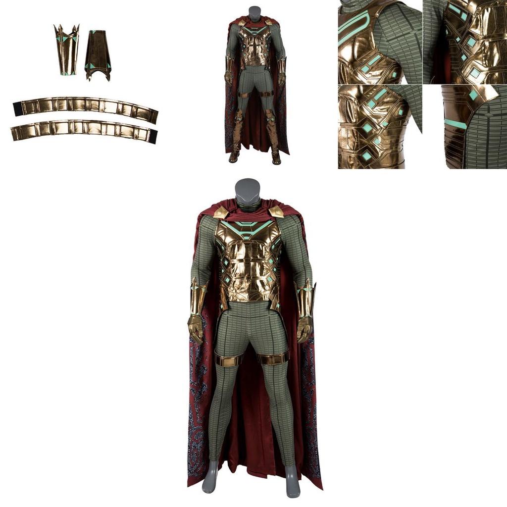 Premium Spider Man Far From Home Mysterio Cosplay Costume With Exquisite Workmanship And Breathable Fabric For Halloween Fun