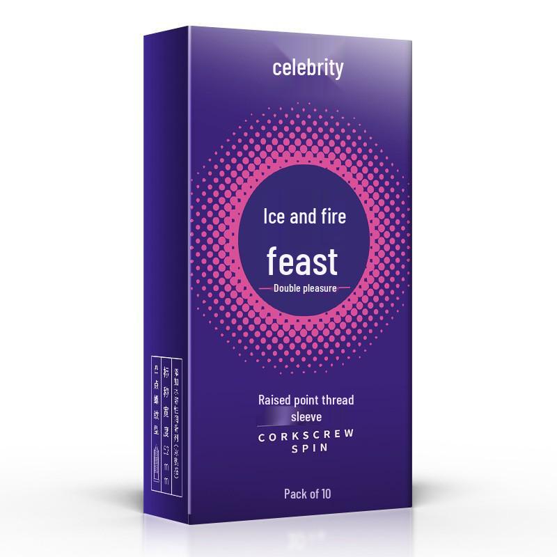 Preservativi Celebrity Ultra-Sottili all'Acido Ialuronico - Sensazione Pelle Nuda, 3pz & 10pz, Pianificazione Familiare Adulti.