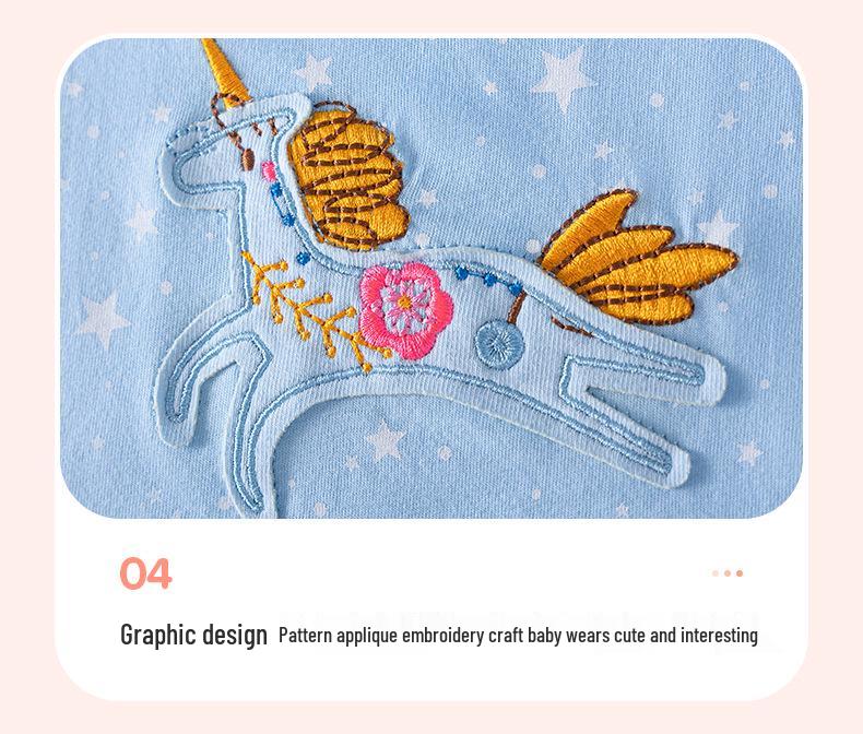 Robe d'été cartoon pour filles Little Maven - Jolie jupe à manches courtes style européen et américain