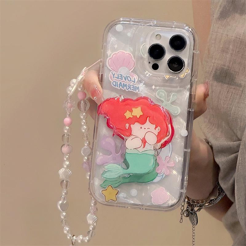 Husă și Suport Zhitai pentru iPhone: Compatibil cu modelele 12, 13 Pro Max, 14, 15 Pro, cu brățară integrată și suport de birou.