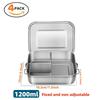 Stainless Steel Lunch Box for Kids And Adults, Portable Leak-Proof Bento Box, Travel Food Meal Prep Container Dishwasher Safe