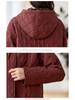 Women's 2024 Diamond Quilted Cotton Hooded Jacket - Autumn/Winter Short Fashion Plaid Patchwork Lightweight Coat