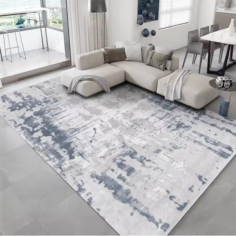 Light Luxury Splashing Ink Living Room Large Area Carpet Bedroom Decor Rugs Non-slip Floor Mat Lounge Rug Hotel Lobby Carpets