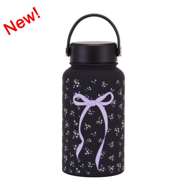650Ml Thermos Cup Wide Mouth Portable Vacuum Children'S Student Sports Kettle Outdoor Printing Water Cup