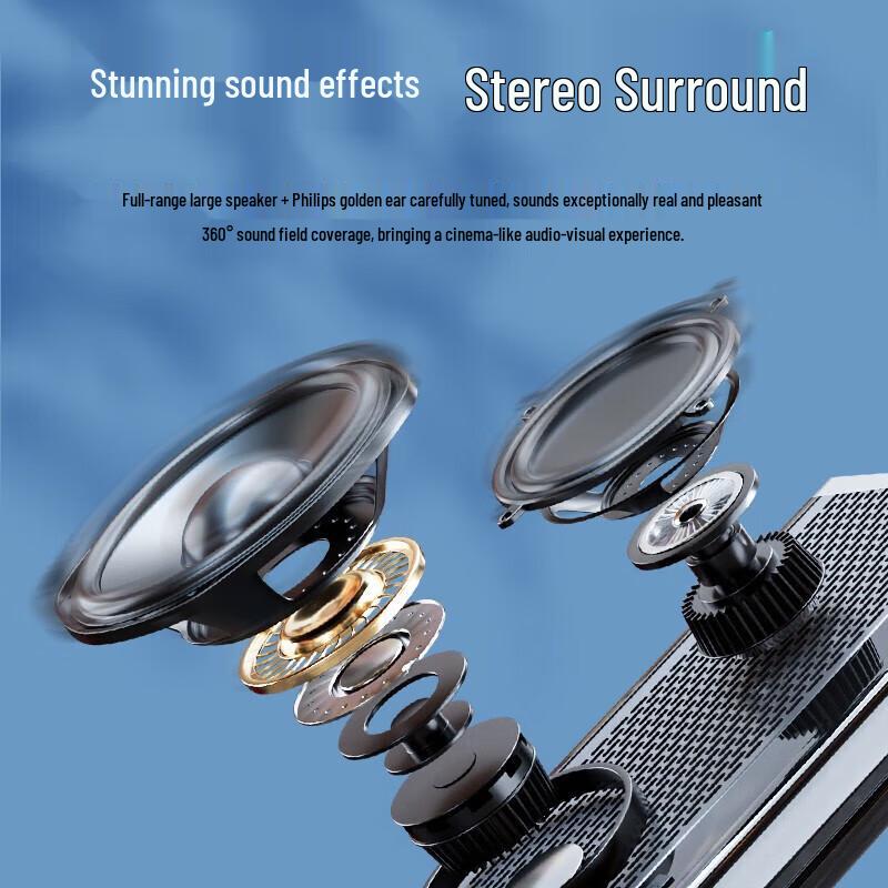 Philips SPA725 Gaming Multimedia Soundbar Speaker with Ambient Lighting