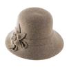 Fashion Wool Mother Hat Ladies Autumn and Winter Top Hat Versatile Bucket Hat Medium and Old Basin Hat