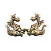 Fengshui Chinese Flying Dragon Statue Figurines Vintage Brass Lucky Home Decoration Ornaments Animal Decorative Figurines Crafts