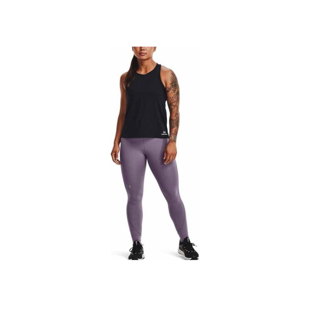 Under Armour Training Compression Fitness Leggings Women Bottoms Purple 1368181-530