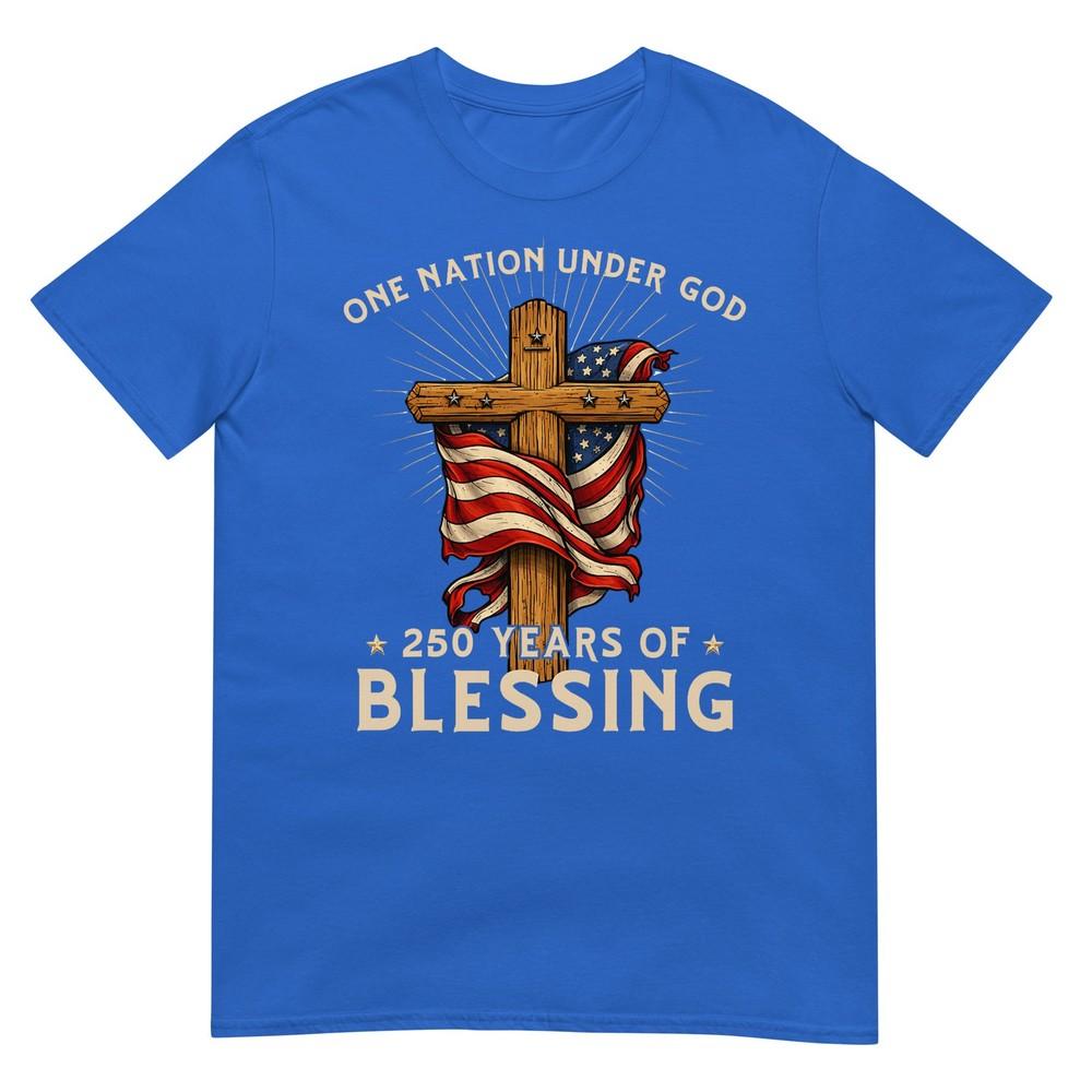 One Nation Under God 250 Years 250th Anniversary Usa Unisex Tshirt