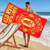 Round MUFC Rug Print Beach Towel, Large Soft Quick Dry Towel for Beach Camping Swimming
