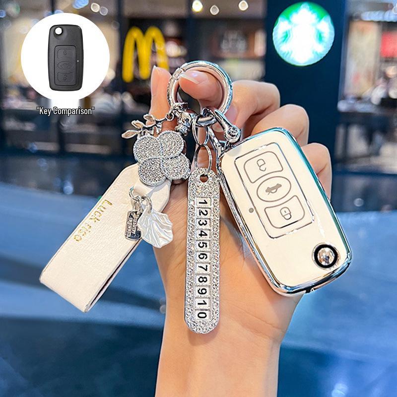 Key Case Cover for 2010-2013 Great Wall Tengyi C30 Folding Key