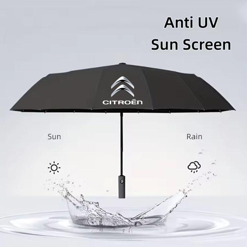 Vollautomatischer faltbarer winddichter Regenschirm für Citroen C1 C2 C3 C4 C5 C6 C8 C4L DS3 DS4 DS5 DS5LS Autozubehör