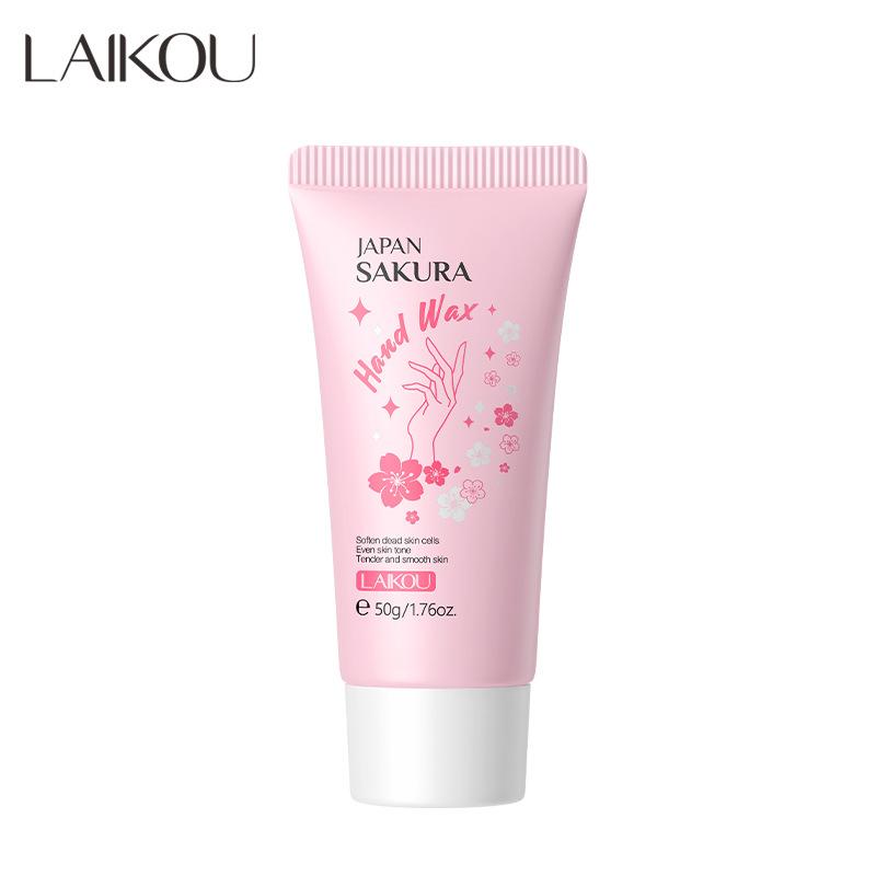 LAIKOU Sakura Exfoliating Hand Wax 50g – Moisturizing & Nourishing Hand Care