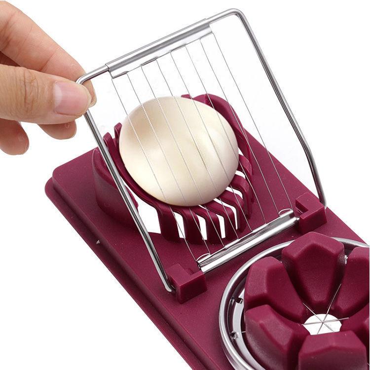 Two-in-one Egg Slicer A Must-have Kitchen Gadget for Eggs and Fruits
