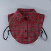 Stylish Plaids Pattern Detachable Collar Styling Accessory Faux Collar Decoative Neckwear For Various Occasion Outfit
