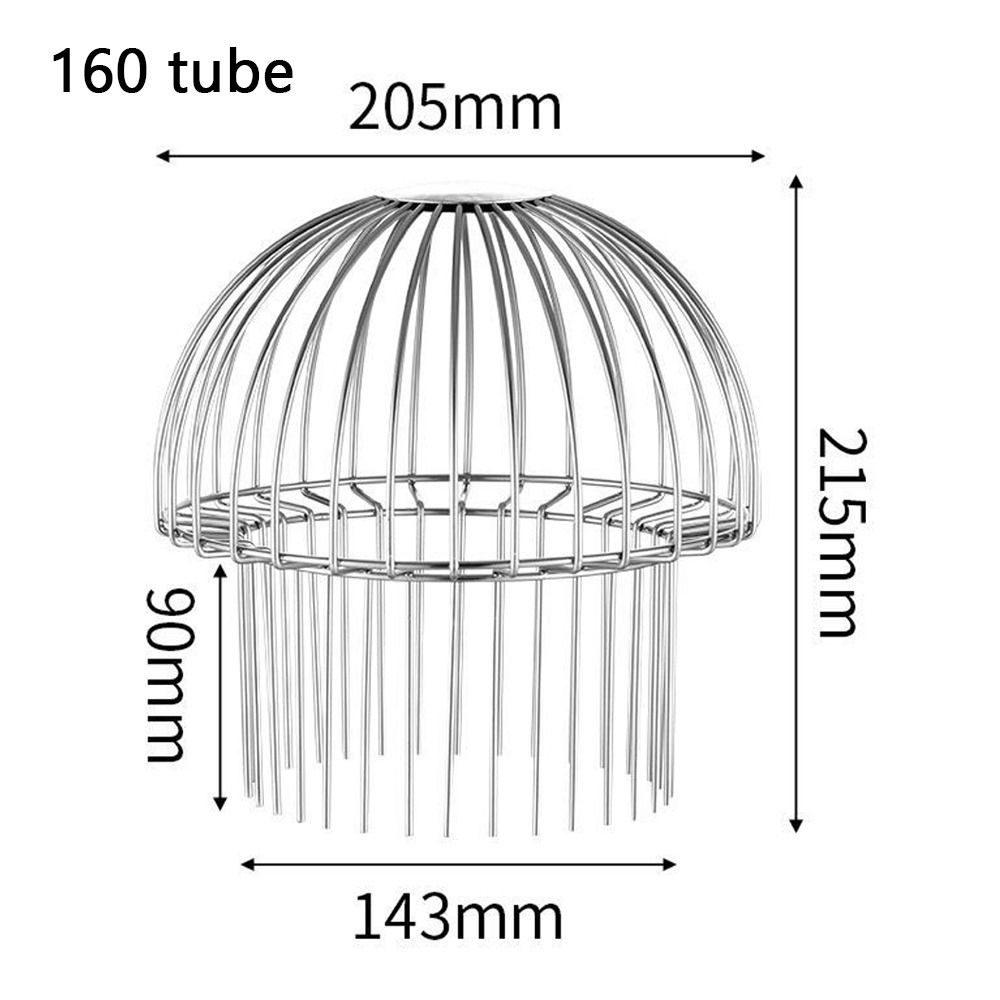 Runde Dachbodenablauf Abdeckung Anti-Blockierend Großer Durchfluss Balkon Entwässerungsabdeckung Edelstahl Regenrohrkappe
