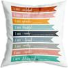 Cartoon Letter Print Cushion Cover Inspirational Quotes Throw Pillows Home Office Decoration Living Room Bedroom Sofa Pillowcase