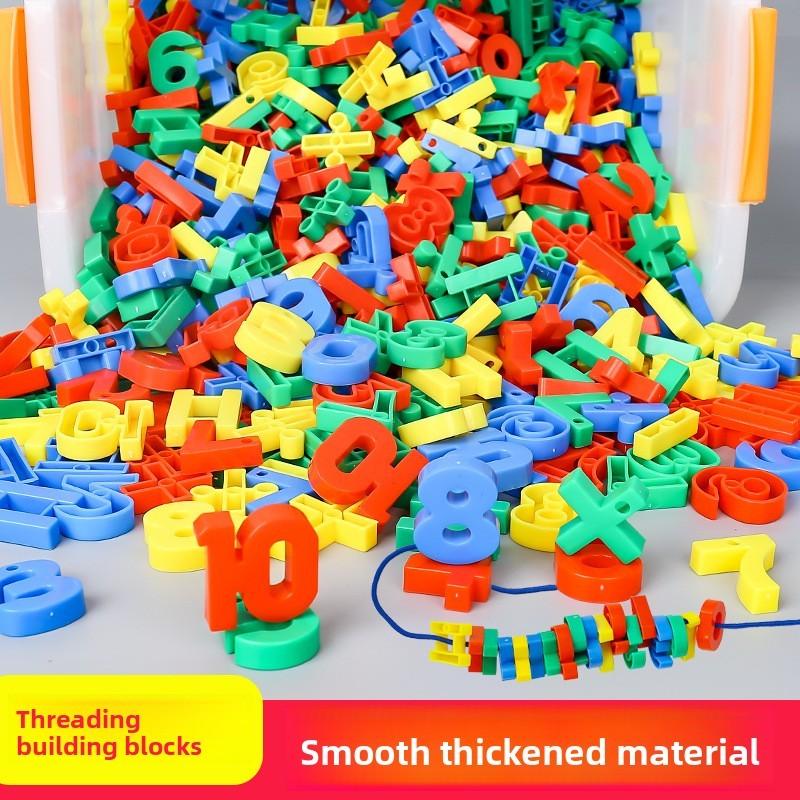 Educational Plastic Number Bead Sequencing Toy For Preschool Kids Learning And Fine Motor Skills Development