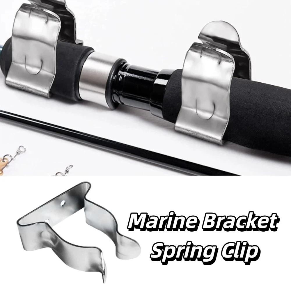 Durable Marine Hook Holder Stainless Steel Spring Clamp Hardware Boat Hook Holder  Marine Hardware