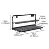 2-Tier Tailgate Table Fit for Jeep Wrangler JL 2018-2022 Year of Made, Iron Back Shelf Stand Rear Trunk Door Mounting Tray