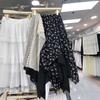 Mori style floral skirt niche stacking layered irregular lace skirt sweet A-shaped large umbrella skirt