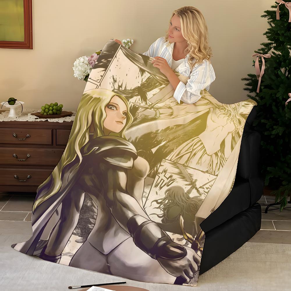 Anime C-Claymore Throw Flannel Blanket, Soft Warm, Durable & Washable Cute Cool