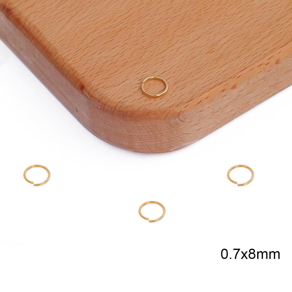 10/100 Stück offene Biegeringe 3/4/5/6/7/8 mm runde Spaltringe für Schmuckherstellung DIY-Ergebnisse