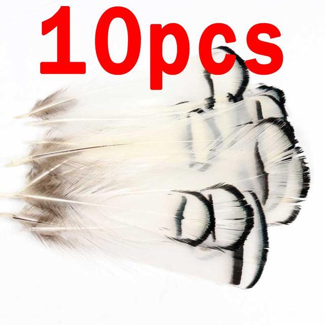 10pcs Lady Amherst Feather Tippet Nymph Wet Streamer Wing Tag Tail Fly Tying Material Salmon Steelhead Fishing Fly Tying