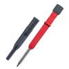 2.8mm Mechanical Pencil Deep Hole Marking with Sharpener/Ruler Solid Carpenter Pencil Long Head Metal Woodworking Marking Tool