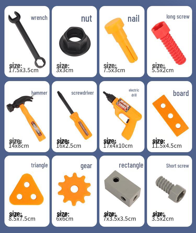 Children's Toy Repair Set: Electric Drill, Screwdriver & Play Toolbox for Kids