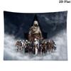 Assassin Creed Wall Tapestry Aesthetic Wall Hanging Printed Fabric Blanket Decorative Tapestries for Bedroom Living Room Home Decor