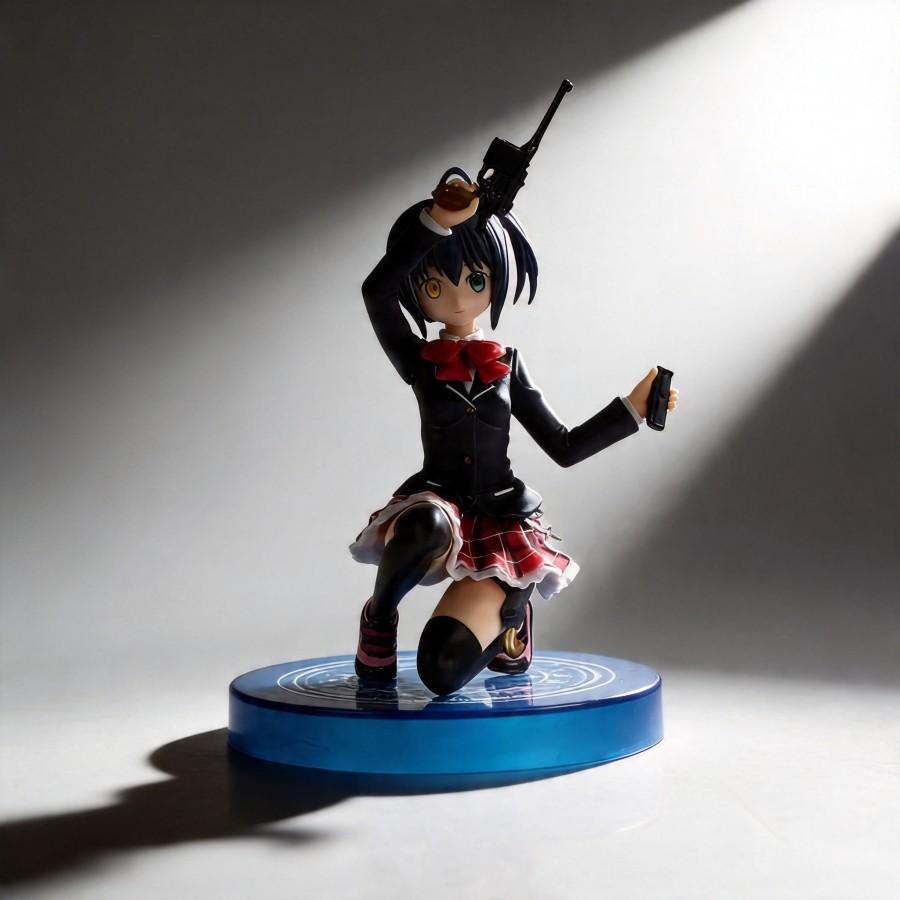 Chuunibyou Demo Koi Ga Shitai! Takanashi Rikka Squatting Figure - 15cm Anime Girl Model PC Case Decor Toy