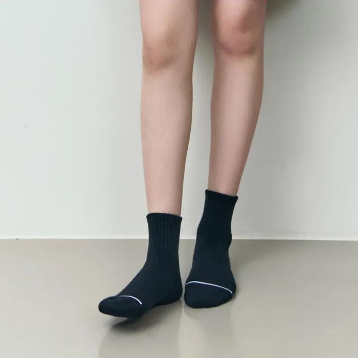 [2SET] [Banana Sisters] Breeze Mesh Sports Cushion Crew Socks 2 colors