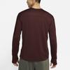 Nike Dri-FIT Running Training Crew Neck Long Sleeve T-Shirt Men Tops Crimson CU6072-624