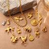 3D Animal Pendant Collection: Lion, Eagle, Deer, and Snake - Versatile Jewelry Accessory