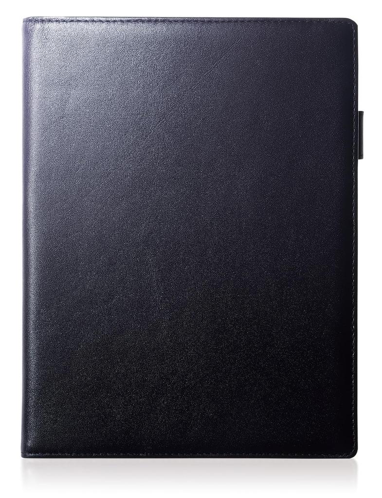 Rodia Cover A5 Size 16 Premium Leather Notebook Cover with Pen Holder and Pocket for Sticky and Business Cards RD3 [BLUE SINCERE] No. Cards, Notes, /
