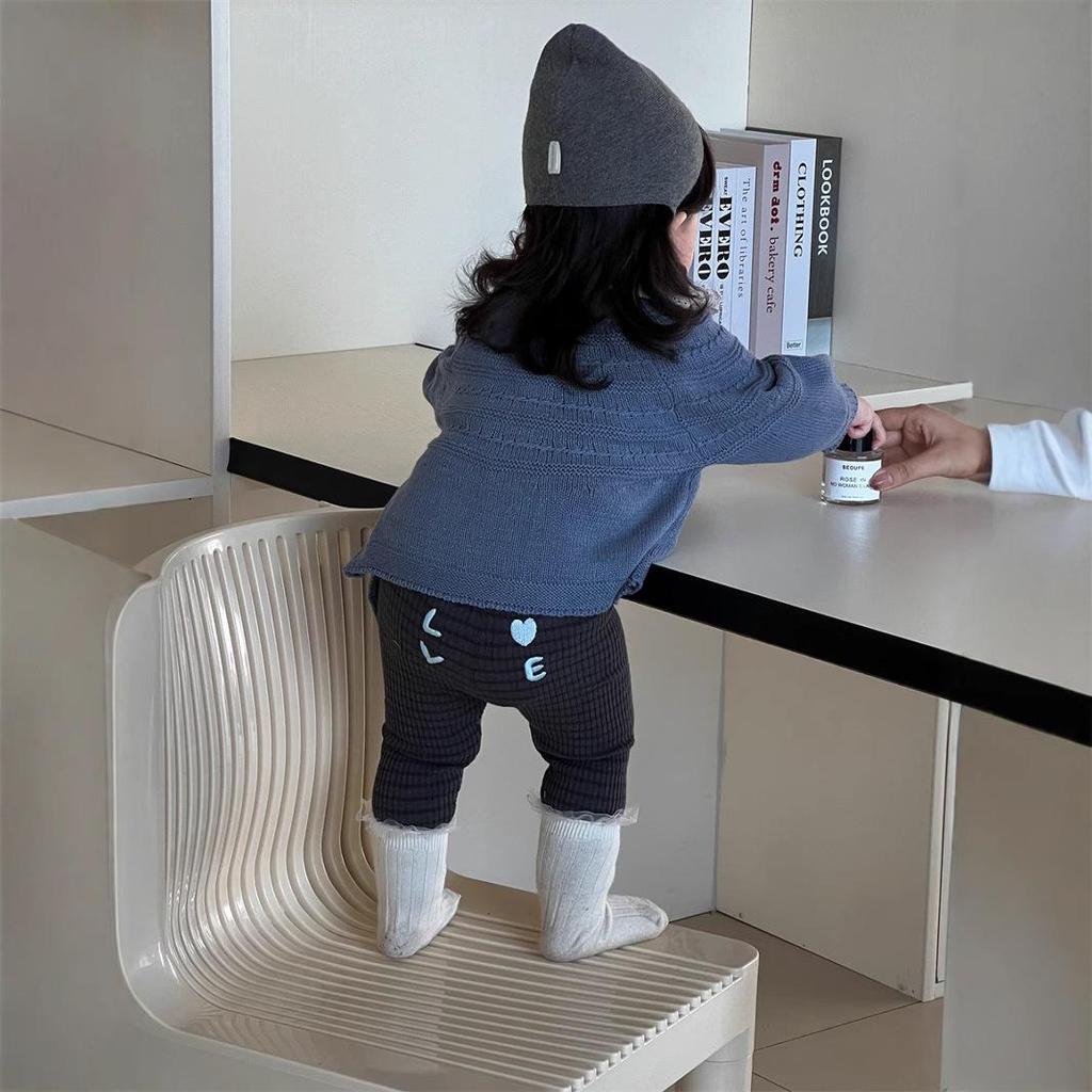 Set de toamnă în stil coreean pentru fete: Cămașă pentru păpuși, colanți mari din PP și palton Cardigan