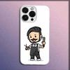 Phone Case For iPhone 16,15,14,13,12,11 Plus,Pro,Max,XR,XS,Plus,E,Mini Transparent Cartoon Funny Barber Shop Cover