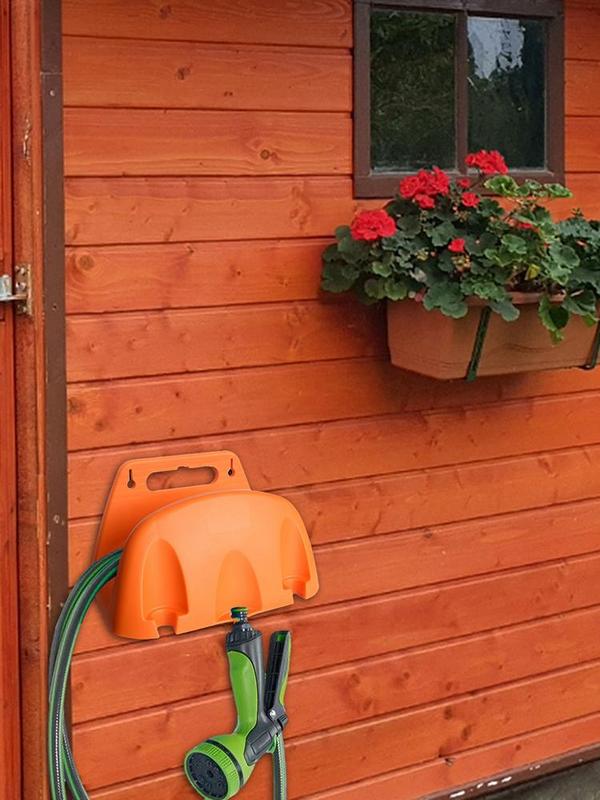 Garden Hose Holder Wall Mounted Durable Hose Hooks Hose Rack Heavy Duty Water Hose Holders for Outside Hose Storage Reel Durable