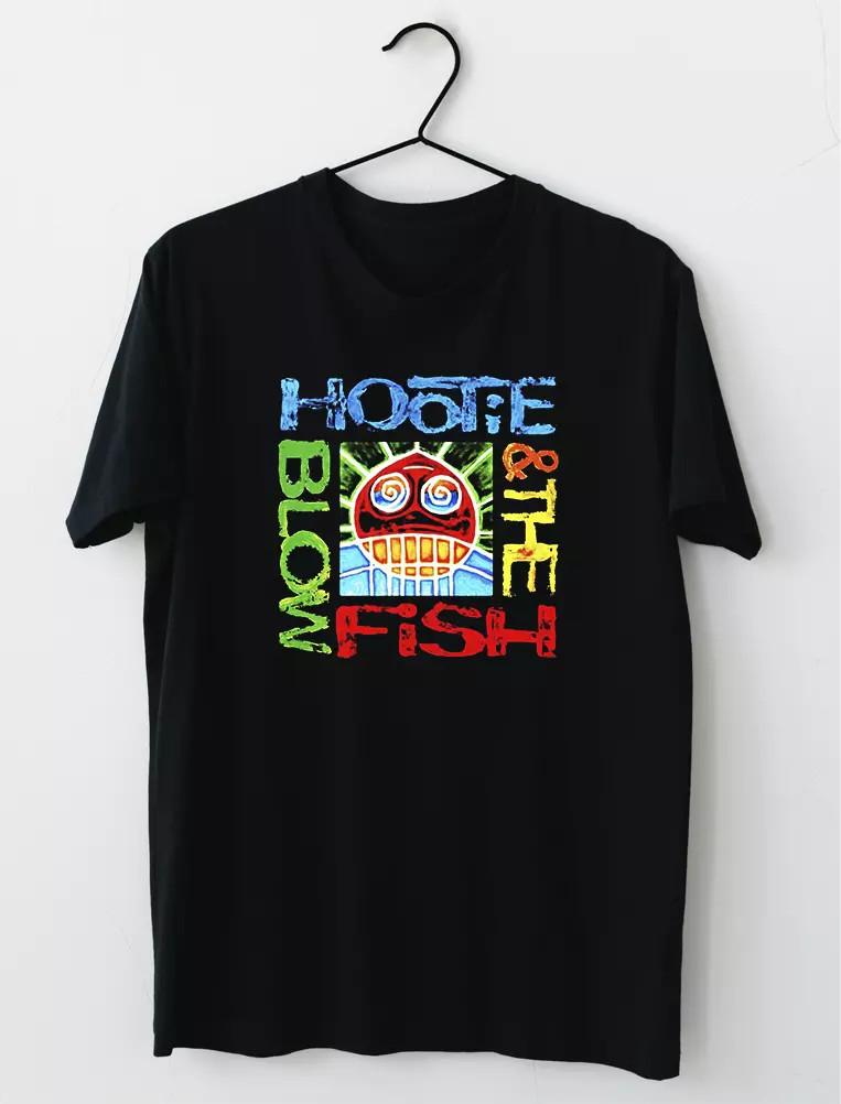 Vtg Hootie And The Blowfish American Rock Band Cotton Black S-5XL Shirt