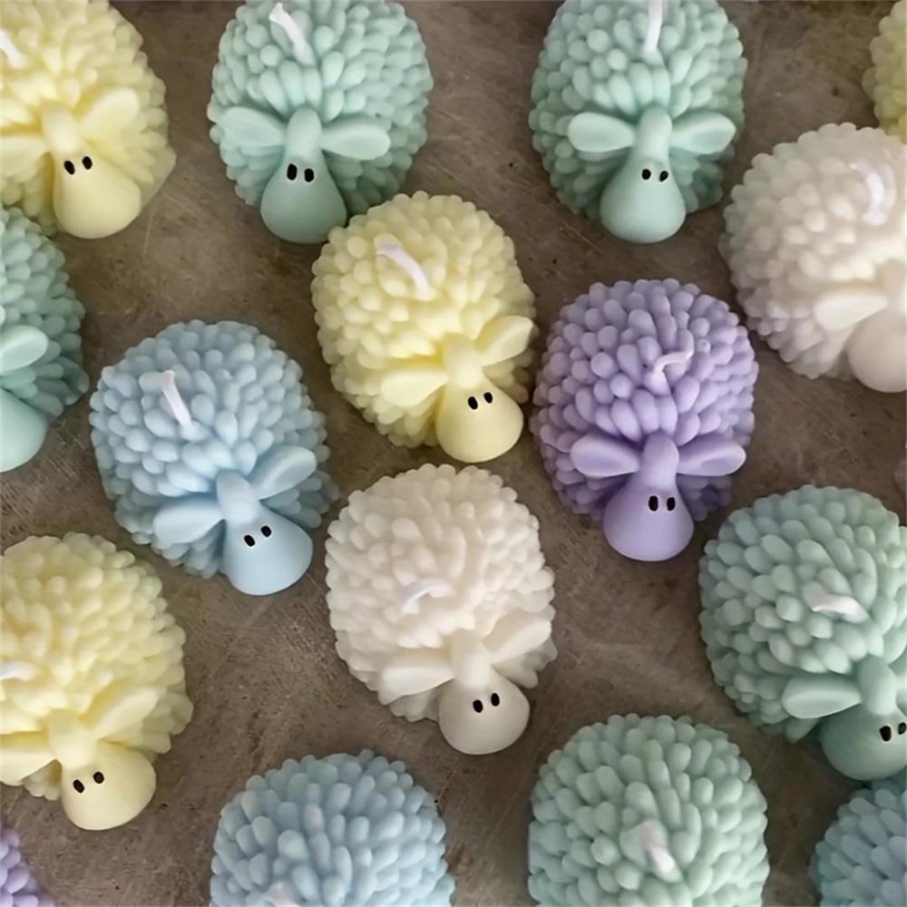 3D-Silikonform für Kerzen in Form von Schafen, Tier, Ziegen, Süßigkeiten, Kuchen, Backform, handgefertigt, Kerzen, Kuchendekorationswerkzeug